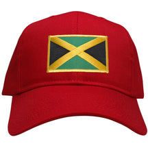 Jamaica Embroidered Flag Iron On Patch Gold Border Snapback Baseball Cap