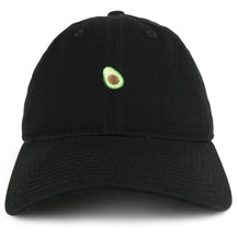 Armycrew Small Avocado Embroidered Washed Cotton Soft Crown Dad Hat - Grey
