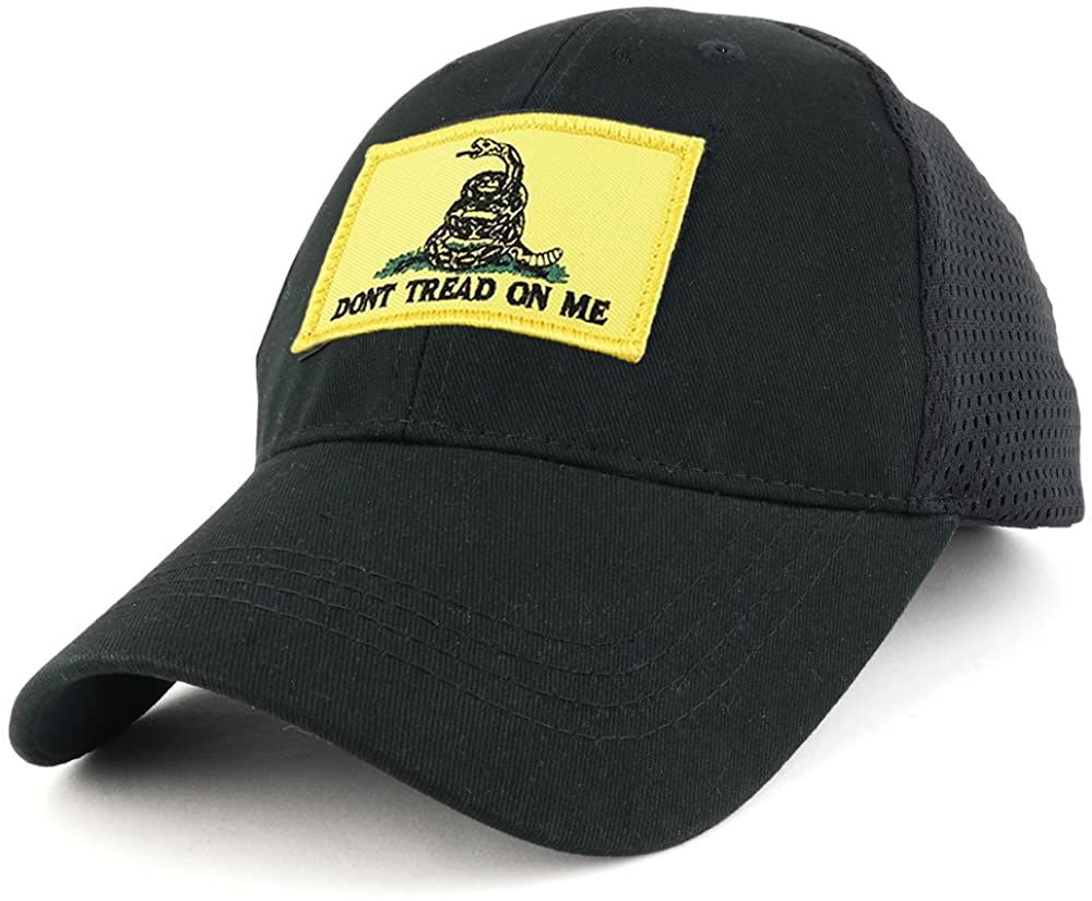 Dont Tread on Me, Yellow Gadsden Snake Embroidered Tactical Patch with Mesh Operator Cap
