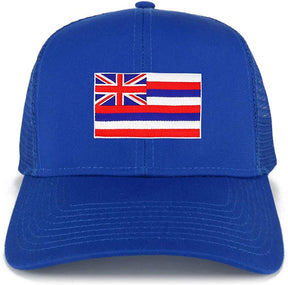 Armycrew New Hawaii Home State Flag Embroidered Patch Mesh Trucker Cap