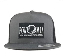 Armycrew 5 Panel POW MIA Not Forgotten Patch Flatbill Mesh Cap