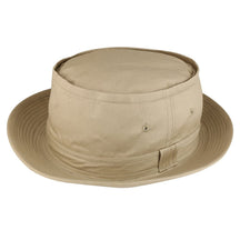 Armycrew Cotton Twill Fisherman Roll Up Bucket Hat with Stripe Band