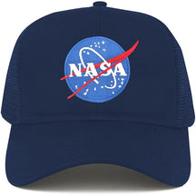 Armycrew NASA Insignia Small Space Logo Embroidered Iron on Patch Snapback Mesh Trucker Cap