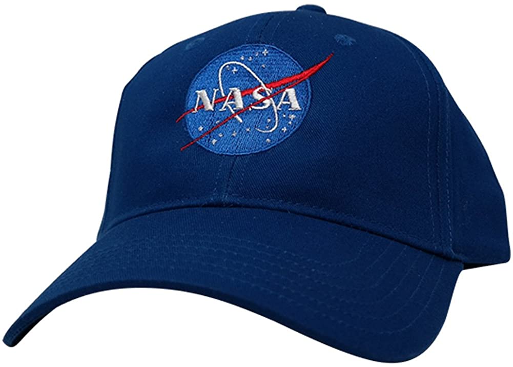 Armycrew NASA Insignia Logo Embroidered Low Profile Structured Cotton Twill Cap