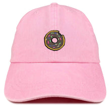 Armycrew Donut Embroidered Patch Unstructured Cotton Washed Baseball Cap