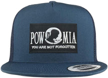 Armycrew 5 Panel POW MIA Not Forgotten Patch Flatbill Mesh Cap
