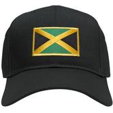 Jamaica Embroidered Flag Iron On Patch Gold Border Snapback Baseball Cap