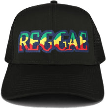 Reggae RGY Text Cutout Iron on Embroidered Patch Adjustable Trucker Cap