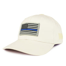 Armycrew USA Thin Blue Line Flag Tactical Patch Structured Operator Baseball Cap