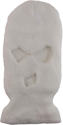 Winter Full Face Cover Acrylic Ski Mask 3 Hole Beanie Hat