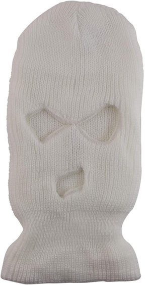 Winter Full Face Cover Acrylic Ski Mask 3 Hole Beanie Hat