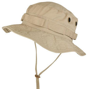 Armycrew Ripstop Tear Resistant Cotton Jungle Boonie Cap with Chin Strap