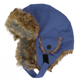 Armycrew Youth Size Winter Trapper Hat with Faux Fur Lining and Ear Flaps
