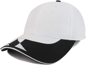 Armycrew Racing Flag Designed Sandwich Bill Cotton Baseball Cap