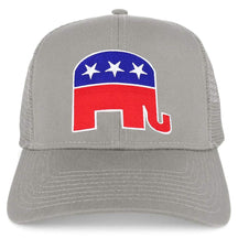 Armycrew Republican Elephant Patch Structured Trucker Mesh Cap