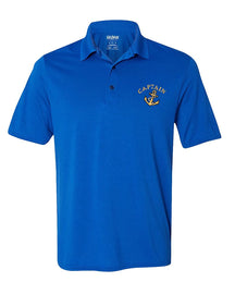 Men's Captain Ships Anchor Embroidered Premium 100% Cotton Shirt
