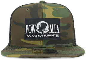 Armycrew POW MIA Not Forgotten Patch Structured Camo Trucker Cap