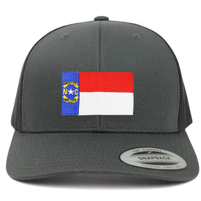 Armycrew Oversize XXL New North Carolina State Flag Patch Retro Trucker Mesh Cap