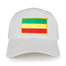 Green, Yellow and Red Rasta Flag Embroidered Iron on Patch Adjustable Baseball Cap