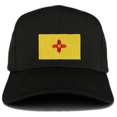 Armycrew XXL Oversize New New Mexico State Flag Patch Adjustable Baseball Cap - Black