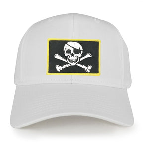 Jolly Rogers Military Skull Embroidered Iron on Patch Adjustable Baseball Cap
