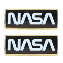 Official Licensed Metallic NASA Worm Logo Pin - 2 Pack