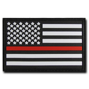 American USA Flag Extremely Durable 3D Rubber Patch with Hook Backing