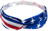 Armycrew Twisted Front USA Stars and Stripes Flag Print Headwrap