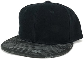 Armycrew 6 Panel Constructed Camo Bill Snapback Adjustable Cap