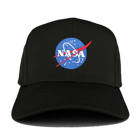 Armycrew NASA Small Insignia Space Logo Embroidered Patch Adjustable Baseball Cap