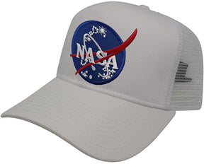 NASA Insignia Logo Embroidered Iron On Patch Snapback Trucker Mesh Cap