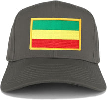 Green, Yellow and Red Rasta Flag Embroidered Iron on Patch Adjustable Baseball Cap