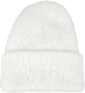 Made in USA, Newborn Infant Warm Knit Cuff Beanie Hat