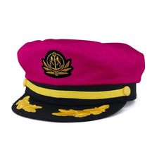 Adjustable Gold Color Embroidery Leafs and Patch Flagship Captain Hat