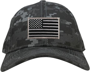 Armycrew Low Profile US American Flag Patch Camo Cap - NTG