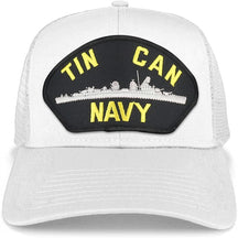 Armycrew Tin Can Navy Submarine Large Patch Snapback Mesh Trucker Cap