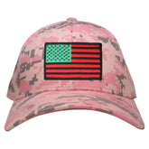Armycrew Low Profile US American Flag Patch Camo Cap - PKD