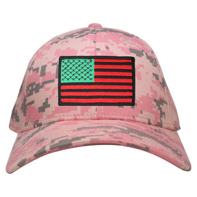Armycrew Low Profile US American Flag Patch Camo Cap - PKD