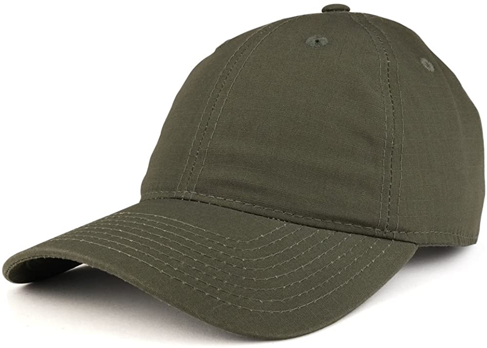 Armycrew Soft Crown Low Profile Tear Resistant Ripstop Cotton Baseball Cap