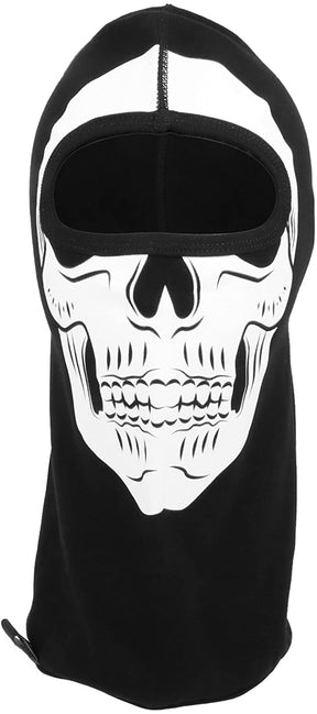Armycrew Skull Face Printed One Hole 100% Cotton Balaclava Neck Gaiter Mask