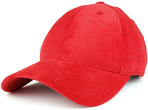 Armycrew Low Profile Structured Woven Corduroy Plain Baseball Cap