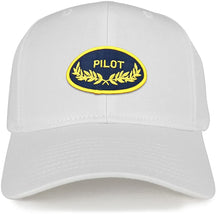 Armycrew Pilot Oak Leaf Oval Embroidered Patch Snapback Baseball Cap