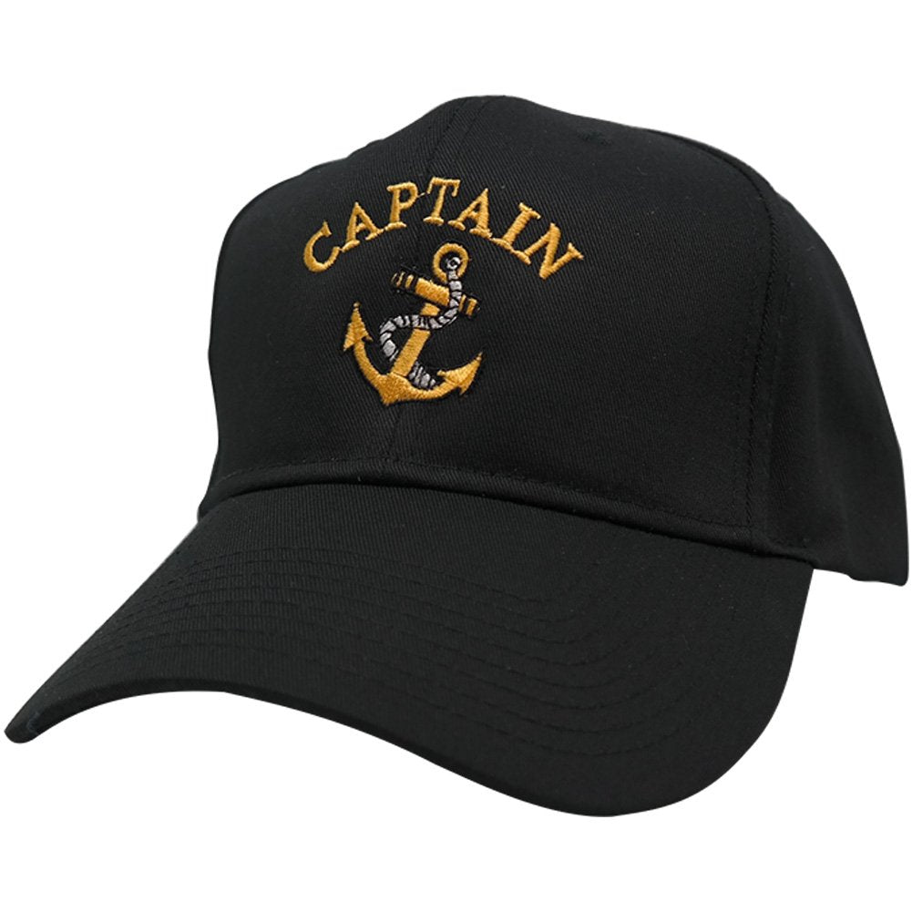 Armycrew Captain Anchor Logo Embroidered Plain Baseball Cap
