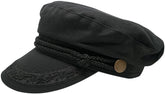 Broner Hats Men's Greek Fisherman Cotton Twill Hat - Black (L, Black)