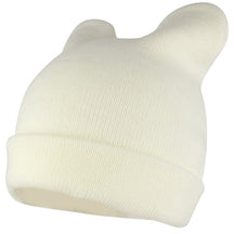 Pussyhat Women's Warm Cat Ear Folded Beanie Hat - Black