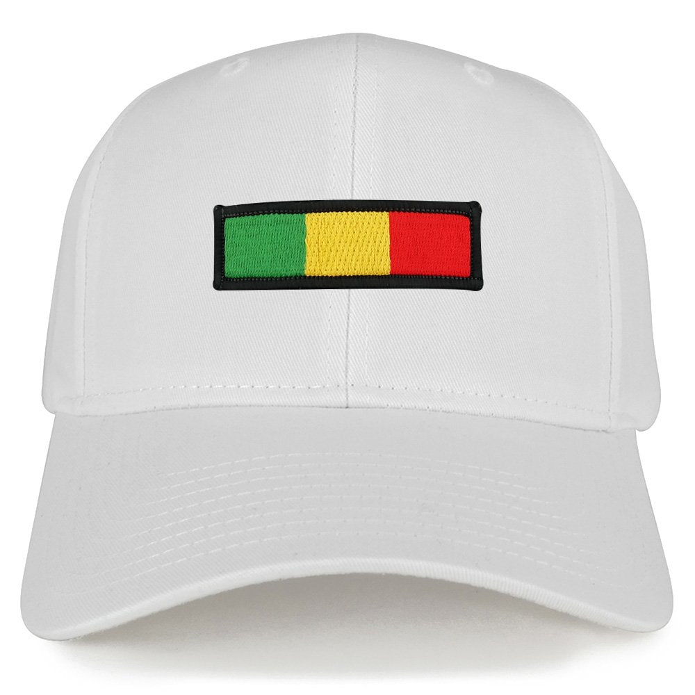 Rasta Green Yellow Red Embroidered Iron on Patch Adjustable Baseball Cap