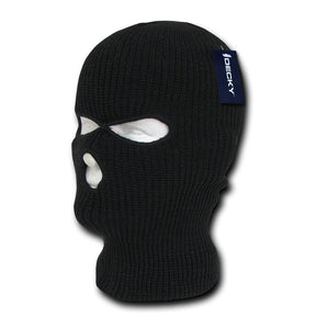 Winter Full Face Cover Acrylic Ski Mask 3 Hole Beanie Hat