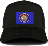 Armycrew New Utah Home State Flag Embroidered Patch Adjustable Baseball Cap - Black