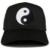 Armycrew White Yin Yang Patch Structured Baseball Cap