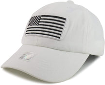 Armycrew USA Flag Embroidered Washed Cotton Unstructured Baseball Cap